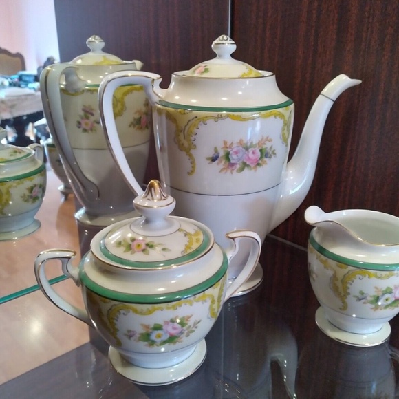 Noritake Morimura 14 pc Espresso Demitasse Set 1930’s - Picture 6 of 11
